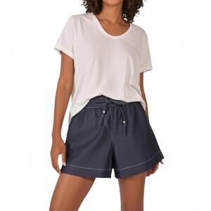 NEW RUBYYAYA pula cotton short in denim